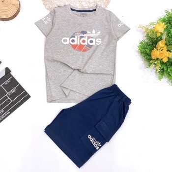 Bộ bé trai in hình adidas túi hộp